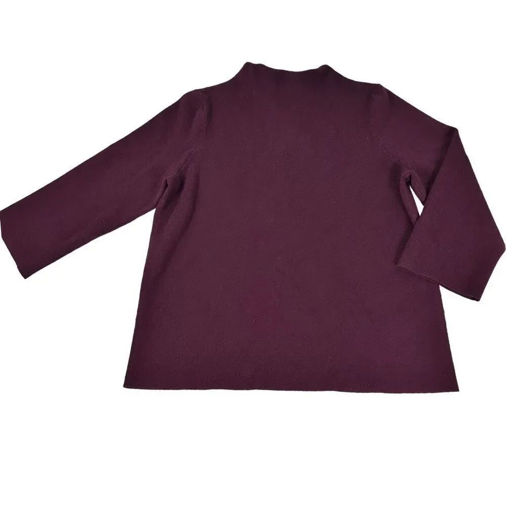 Chico’s Structured Mock-Neck Pullover Sweater size Large